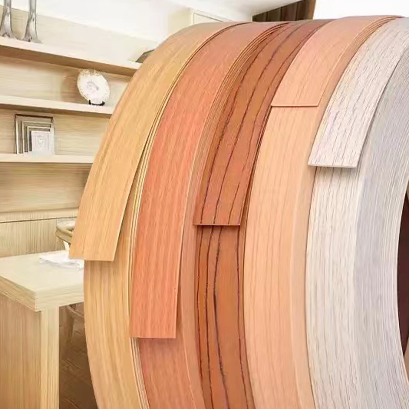 شريط حواف PVC ذو نسيج خشبي ملتصق مسبقًا للأثاث الحديث شريط حواف PVC ذو نسيج خشبي ملتصق مسبقًا للأثاث الحديث